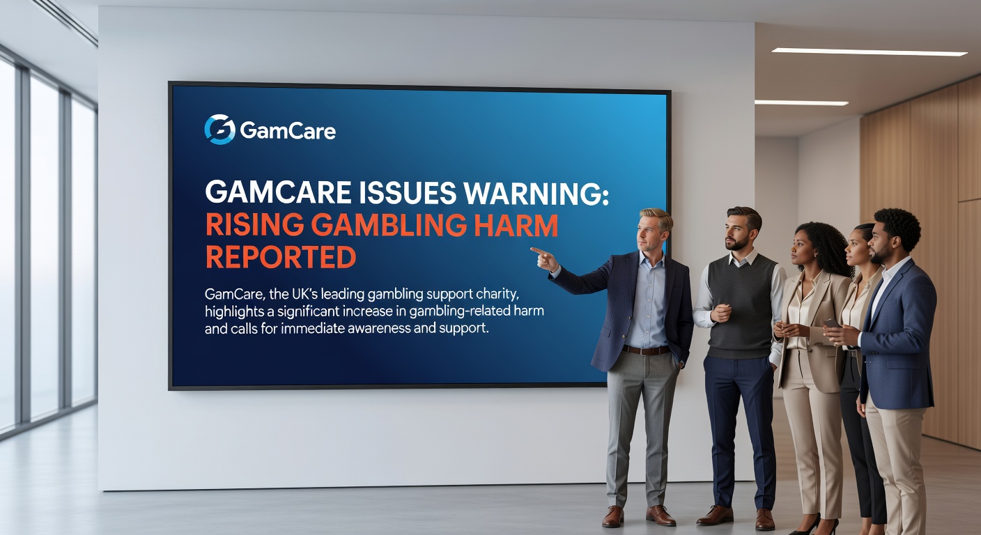 Support helpline operators at GamCare addressing gambling debt inquiries in a busy call center